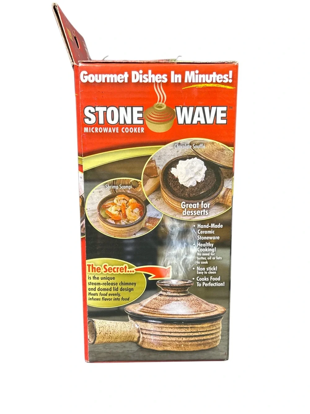 New Telebrands Stone Wave Microwave Cooker